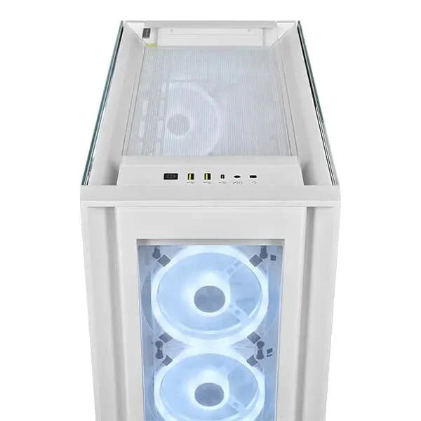 CORSAIR iCUE 5000X RGB QL Edition EATX Mid Tower Cabinet (White)