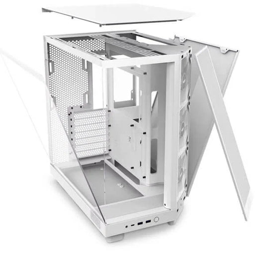 NZXT H6 Flow RGB ATX Mid Tower Cabinet (White)