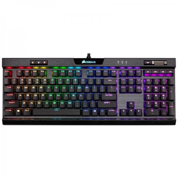 CORSAIR K70 MK.2 Full Size Mechanical Wired Gaming Keyboard ( Black ) ( Cherry MX Red Switch ) ( CH-9109017-NA )