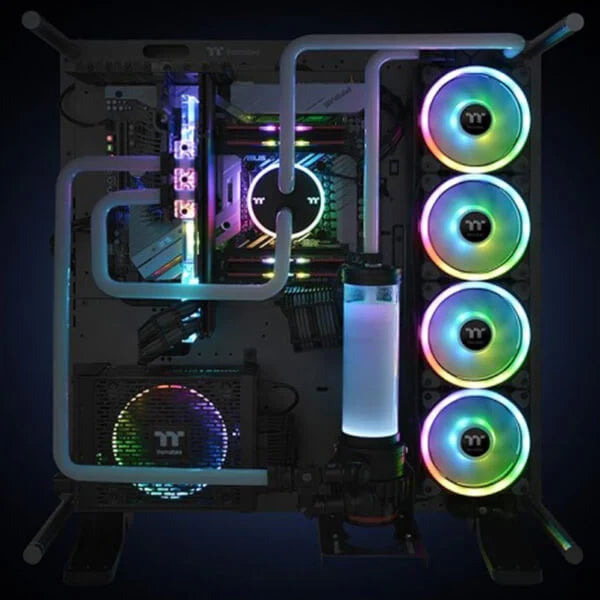 THERMALTAKE Riing Trio 14 TT Premium Edition 140mm RGB Cabinet Fan (Black) (Triple Pack)