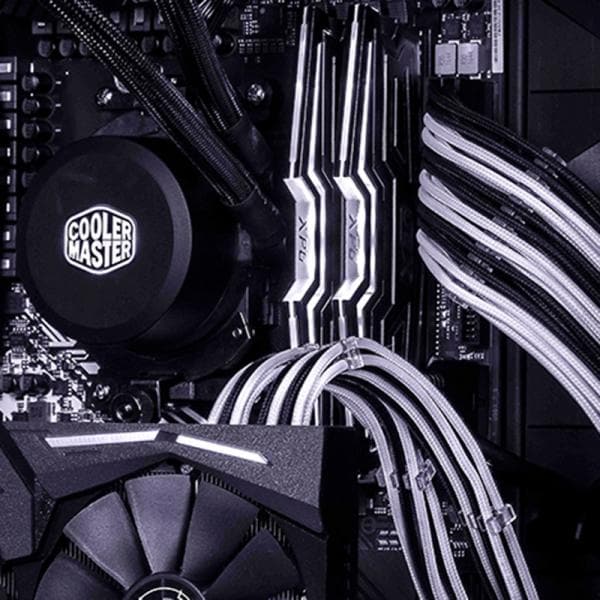 COOLER MASTER PSU Extension Cable (White/Black)