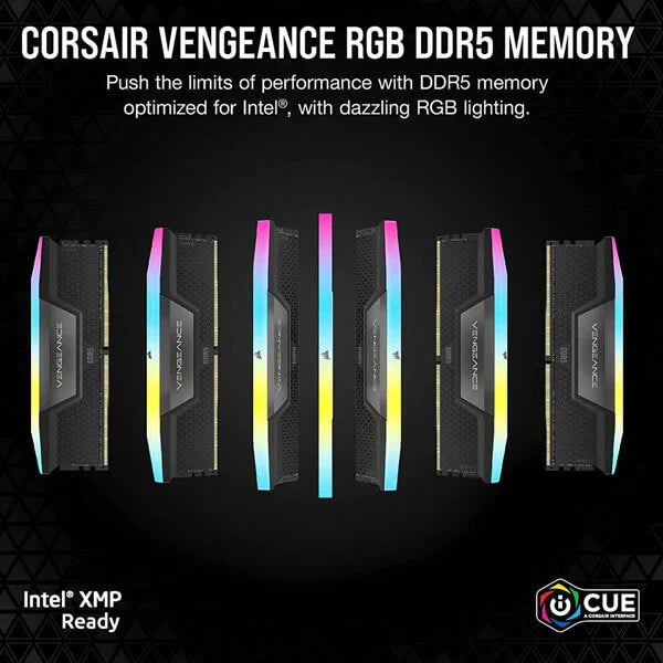 CORSAIR Vengeance RGB Series 32GB ( 16GBx2 ) 7000MHz DDR5 RAM ( CL40 )