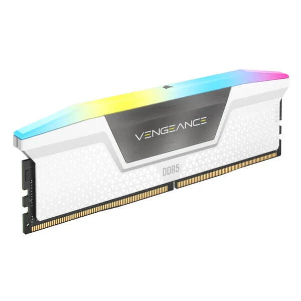 CORSAIR Vengeance RGB 32GB ( 16GB x 2 ) 6000MHz DDR5 RAM (White) (CL30)