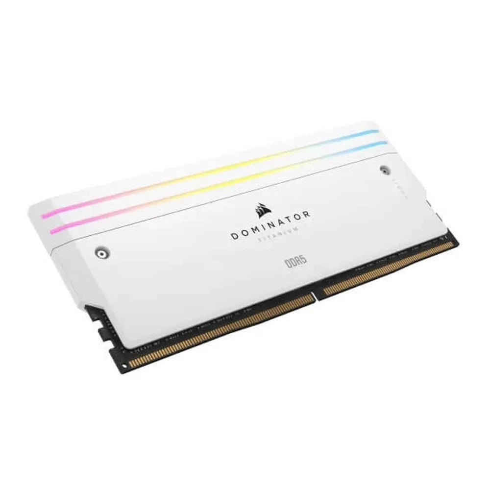 CORSAIR Dominator Titanium RGB 32GB ( 16GB x 2 ) 7200MHz DDR5 RAM (White) ( CL34 )