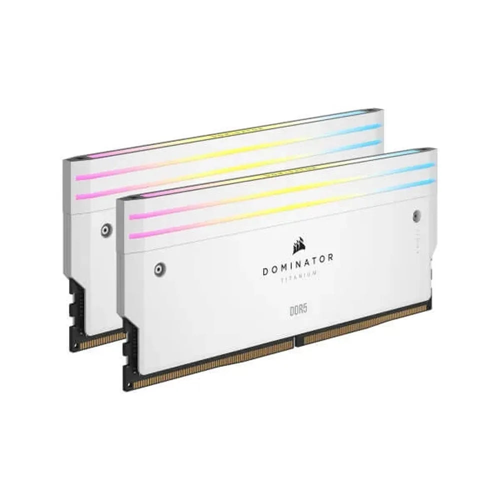 CORSAIR Dominator Titanium RGB 32GB ( 16GB x 2 ) 7200MHz DDR5 RAM (White) ( CL34 )
