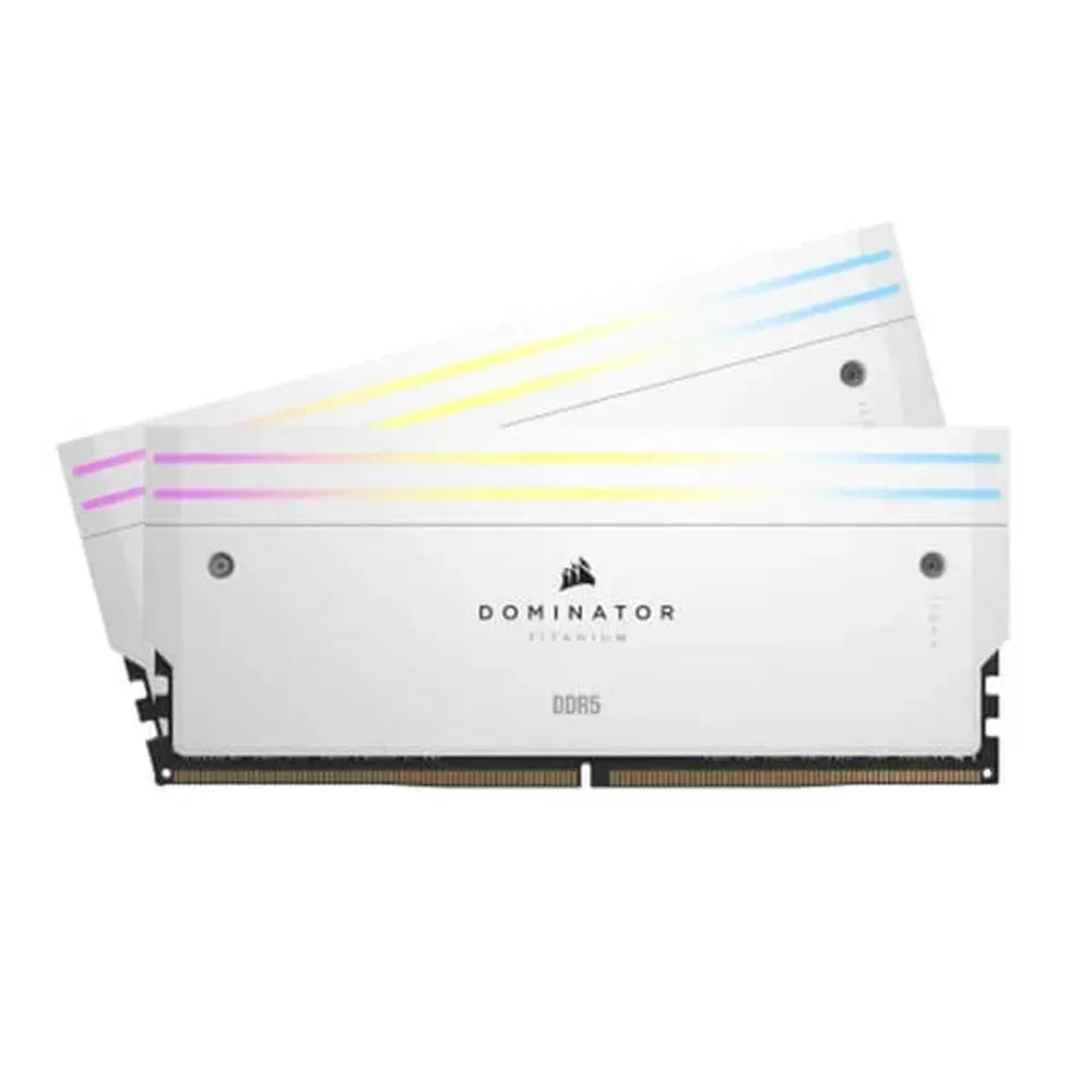 CORSAIR Dominator Titanium RGB 32GB ( 16GB x 2 ) 7200MHz DDR5 RAM (White) ( CL34 )