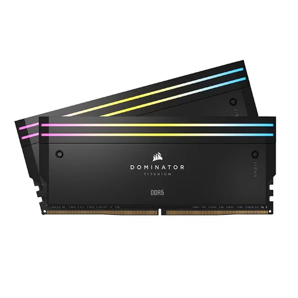 CORSAIR Dominator Titanium RGB 64GB ( 32GB x 2 ) 6000MHz DDR5 RAM (Black) ( CL30 )