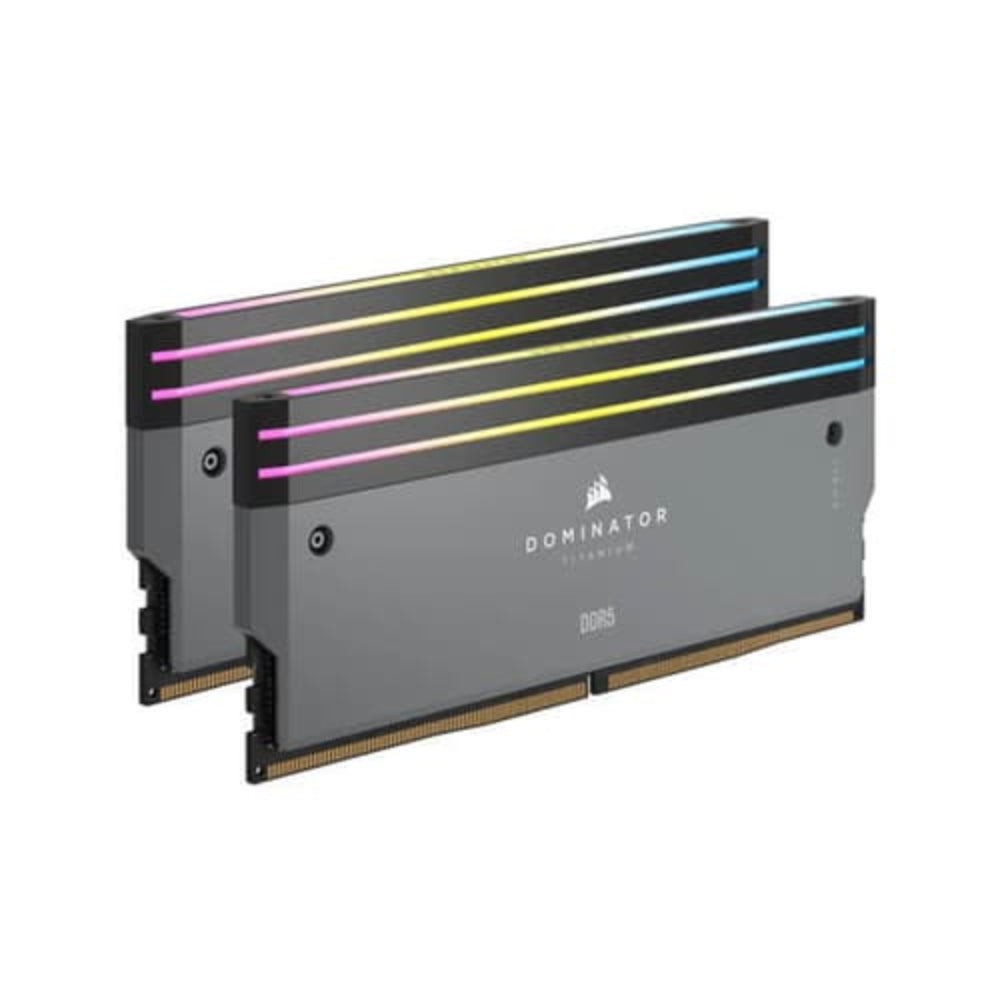 CORSAIR Dominator Titanium RGB 64GB ( 32GB x 2 ) 6000MHz DDR5 RAM ( Grey ) ( CL30 )