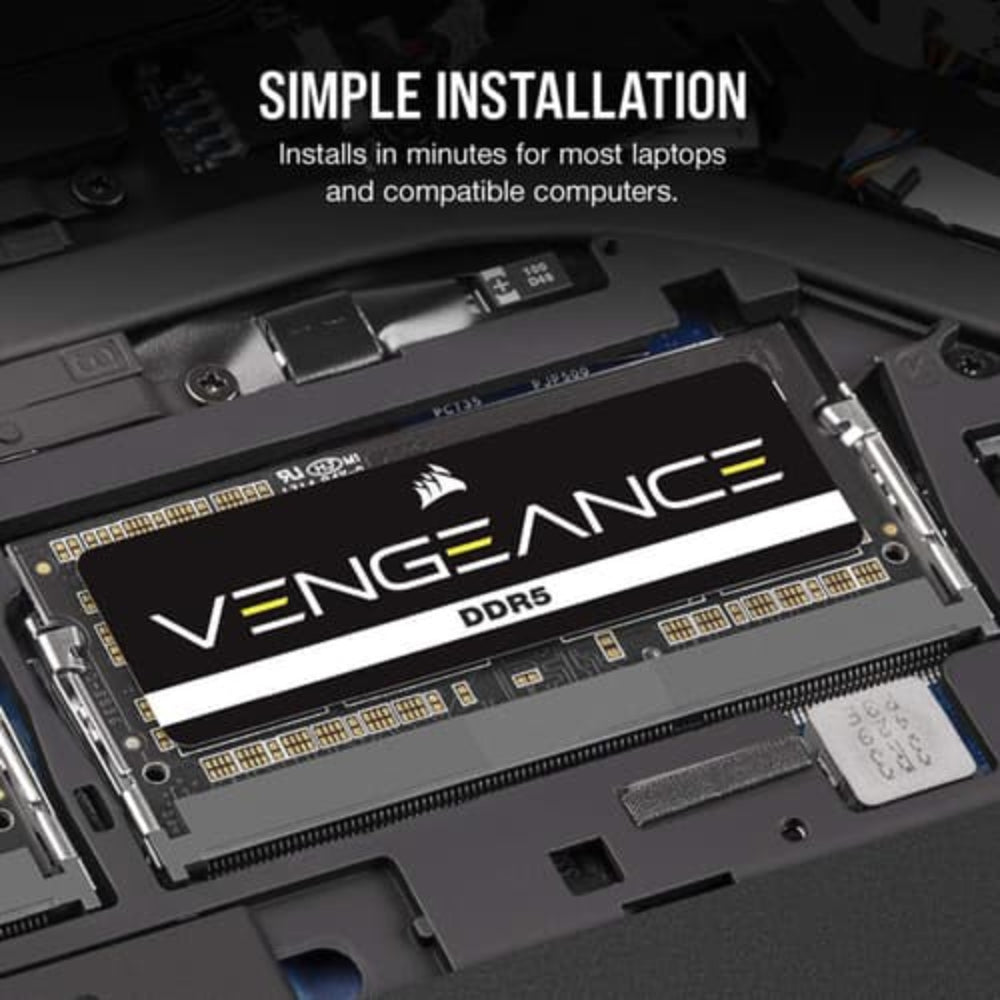 CORSAIR Vengeance 16GB ( 16GB x 1 ) 4800MHz DDR5 Laptop RAM ( CL40 )