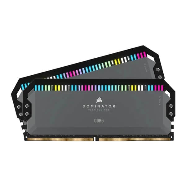 CORSAIR Dominator Platinum RGB 32GB ( 16GBx2 ) 6200MHz DDR5 RAM ( Black ) ( CL36 )