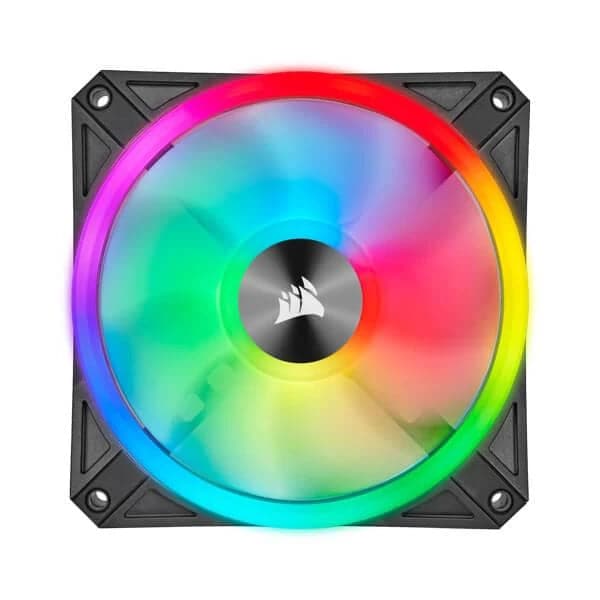 CORSAIR ICUE QL120 120mm RGB Cabinet Fan (Black) (Triple Pack)
