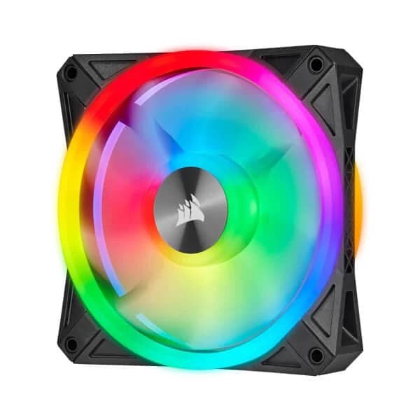 CORSAIR ICUE QL120 120mm RGB Cabinet Fan (Black) (Triple Pack)