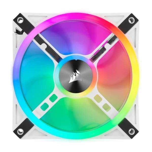 CORSAIR ICUE QL120 120mm RGB Cabinet Fan (White) (Single Pack)