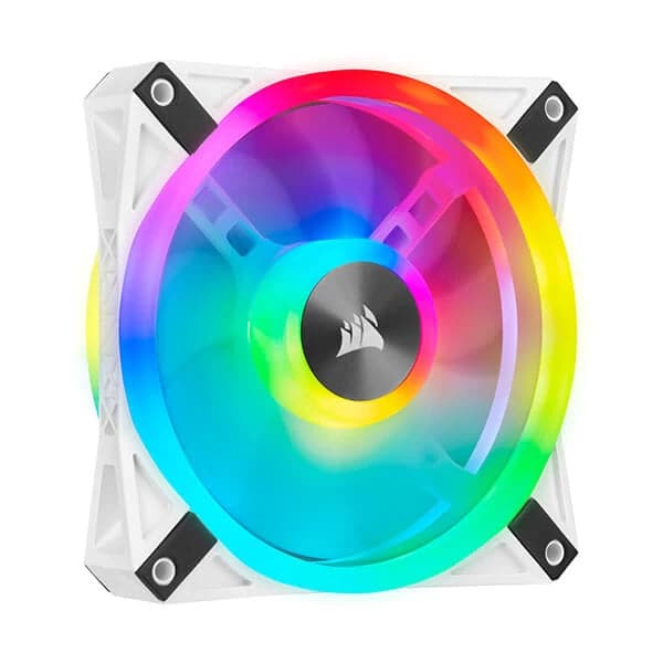 CORSAIR ICUE QL120 120mm RGB Cabinet Fan (White) (Single Pack)