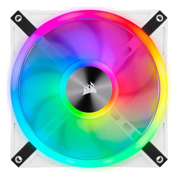 CORSAIR ICUE QL140 140mm RGB Cabinet Fan (White) (Twin Pack)