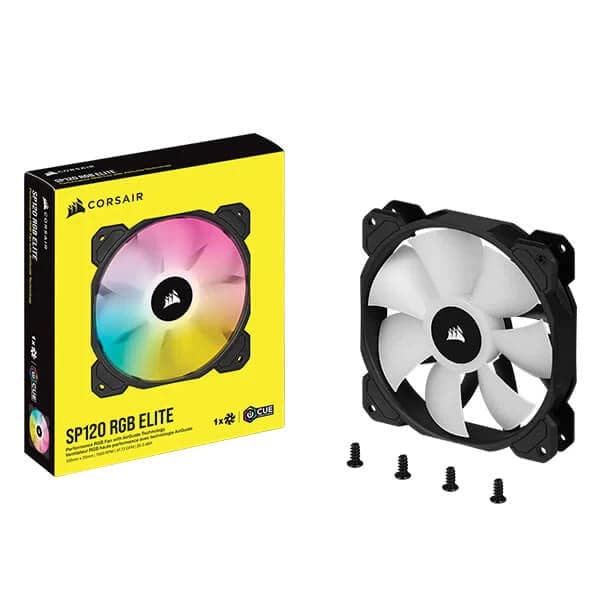 CORSAIR ICUE SP120 120mm RGB Elite Cabinet Fan (Black) (Single Pack)