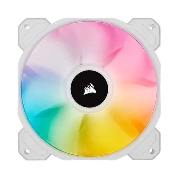 CORSAIR ICUE SP120 120mm RGB Elite Cabinet Fan (White) (Single Pack)