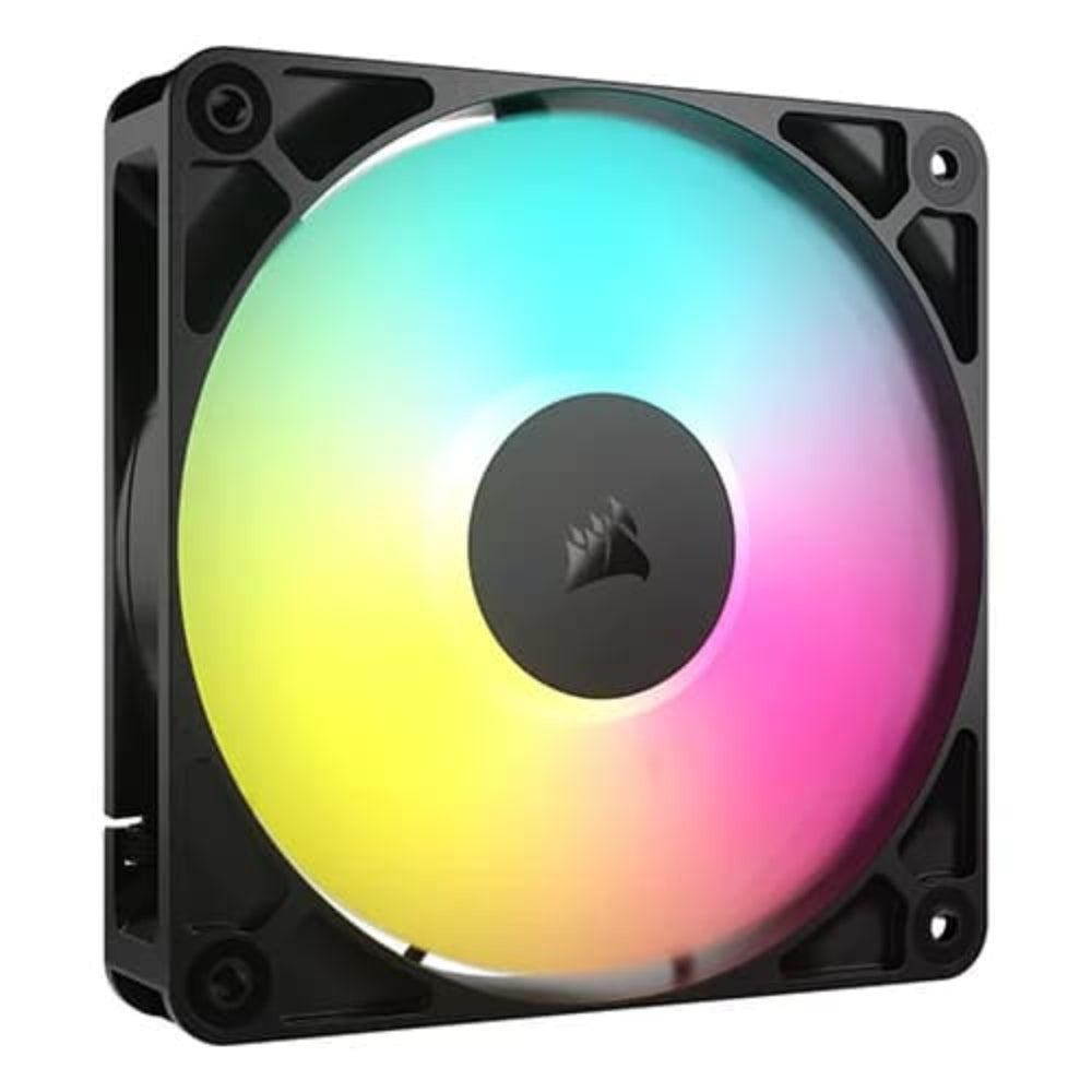 CORSAIR RS120 ARGB 120mm PWM Cabinet Fan (Black) ( Single Pack )