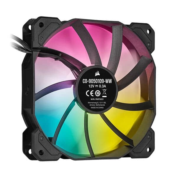 CORSAIR ICUE SP120 120mm RGB Elite Cabinet Fan (Black) (Triple Pack)