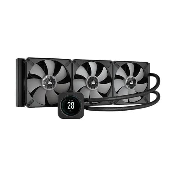 CORSAIR iCUE H170i Elite 420mm CPU Liquid Cooler (With LCD Display) (Black)
