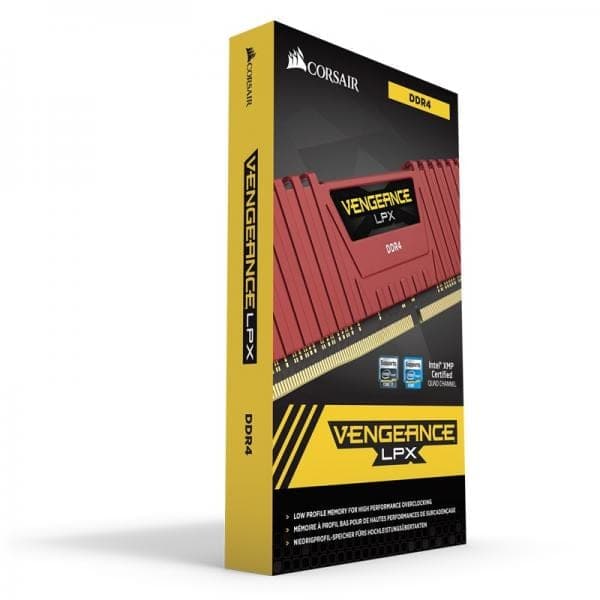 CORSAIR Vengeance LPX 16GB ( 16GB x 1 ) 3000MHz DDR4 RAM ( Red ) ( CL16 )