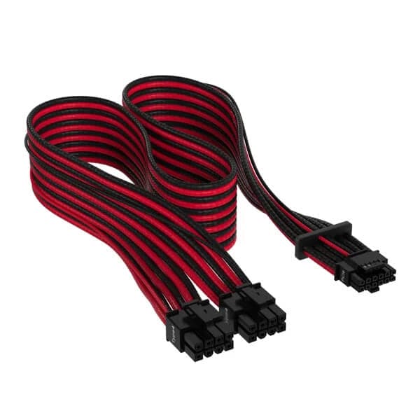 Corsair Premium Individually Sleeved 600W PCIe 5.0 Power Cable (12+4pin) (Red/Black)