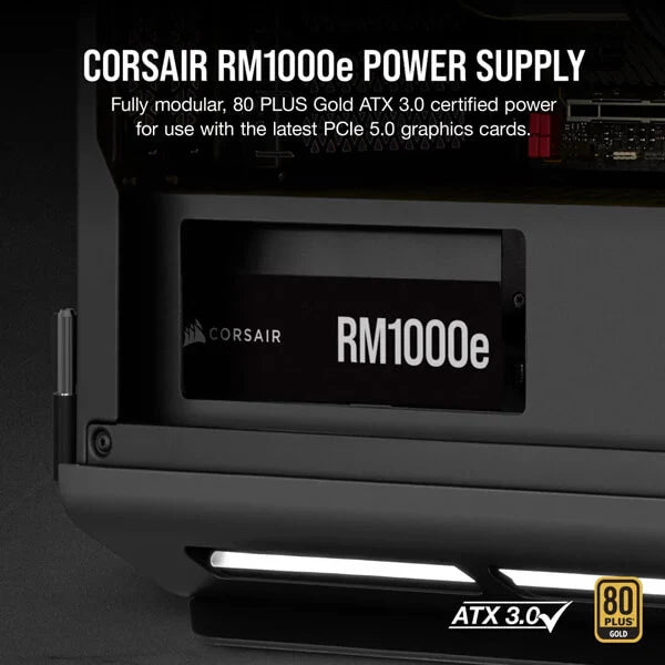 CORSAIR RM1000e 1000W 80 + Gold Fully Modular ATX 3.0 Power Supply
