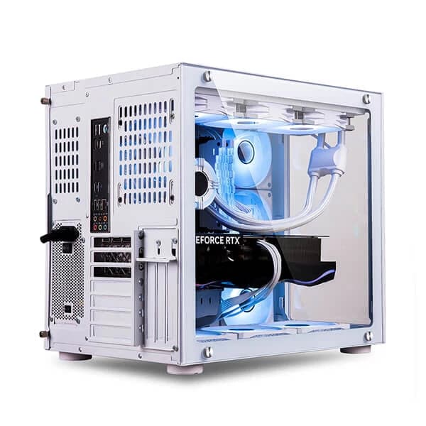 ANT ESPORTS Crystal ARGB EATX Mid Tower Cabinet (White)