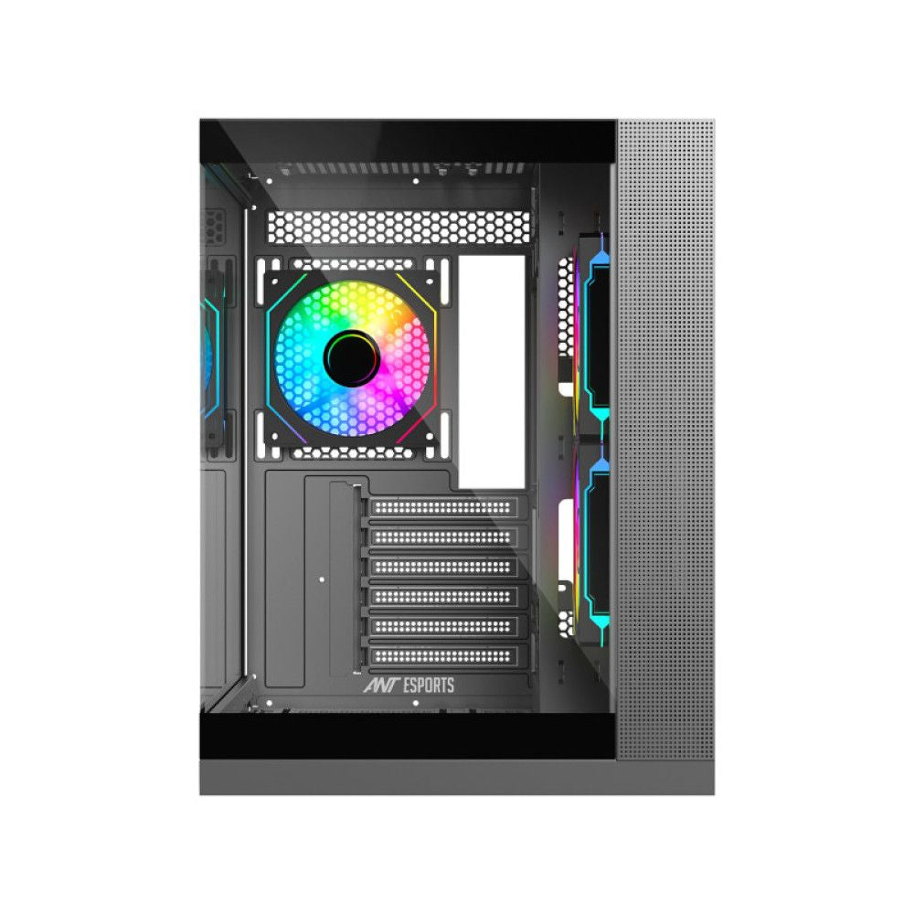 ANT ESPORTS Crystal X4 ARGB ATX Mini Tower Cabinet (Grey)