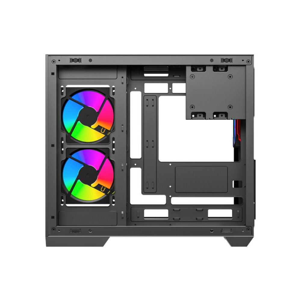 ANT ESPORTS Crystal X4 ARGB ATX Mini Tower Cabinet (Grey)