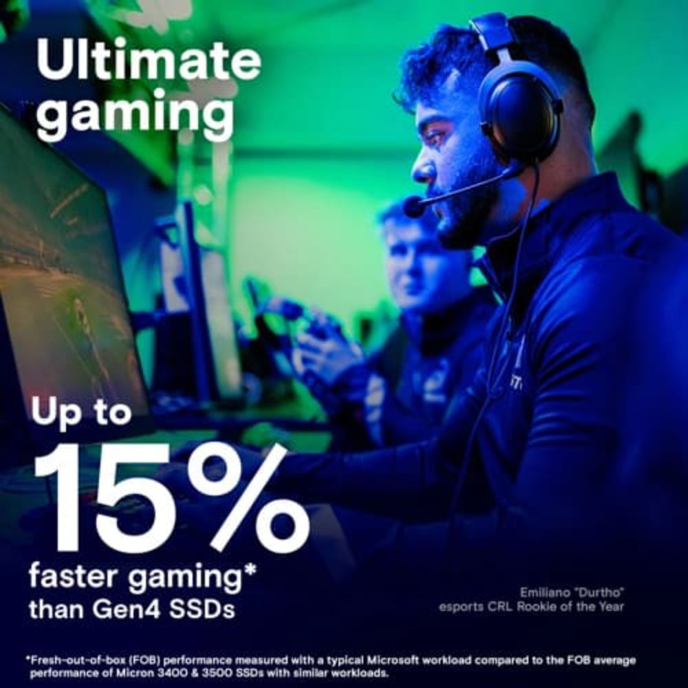 CRUCIAL T705 1TB M.2 NVME Gen5 Solid State Drive ( SSD ) ( With Heatsink )