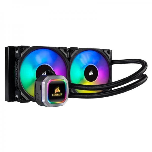 CORSAIR H100I RGB Platinum 240mm CPU Liquid Cooler (Black)