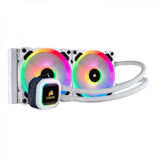 CORSAIR H100I RGB Platinum SE 240mm CPU Liquid Cooler (White)