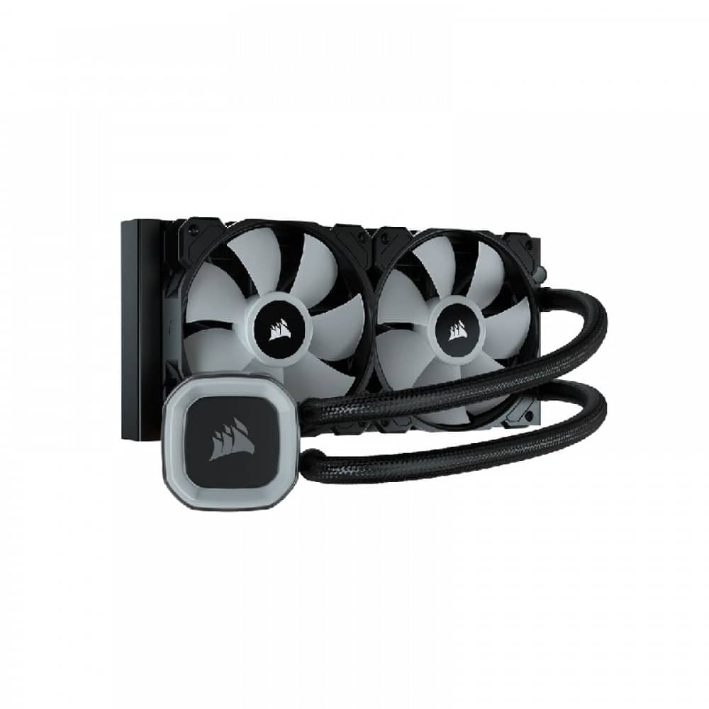 CORSAIR H100 RGB 240mm CPU Liquid Cooler (Black)