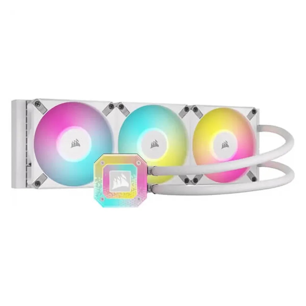CORSAIR iCUE H150i Elite Capellix XT RGB 360mm CPU Liquid Cooler (White)