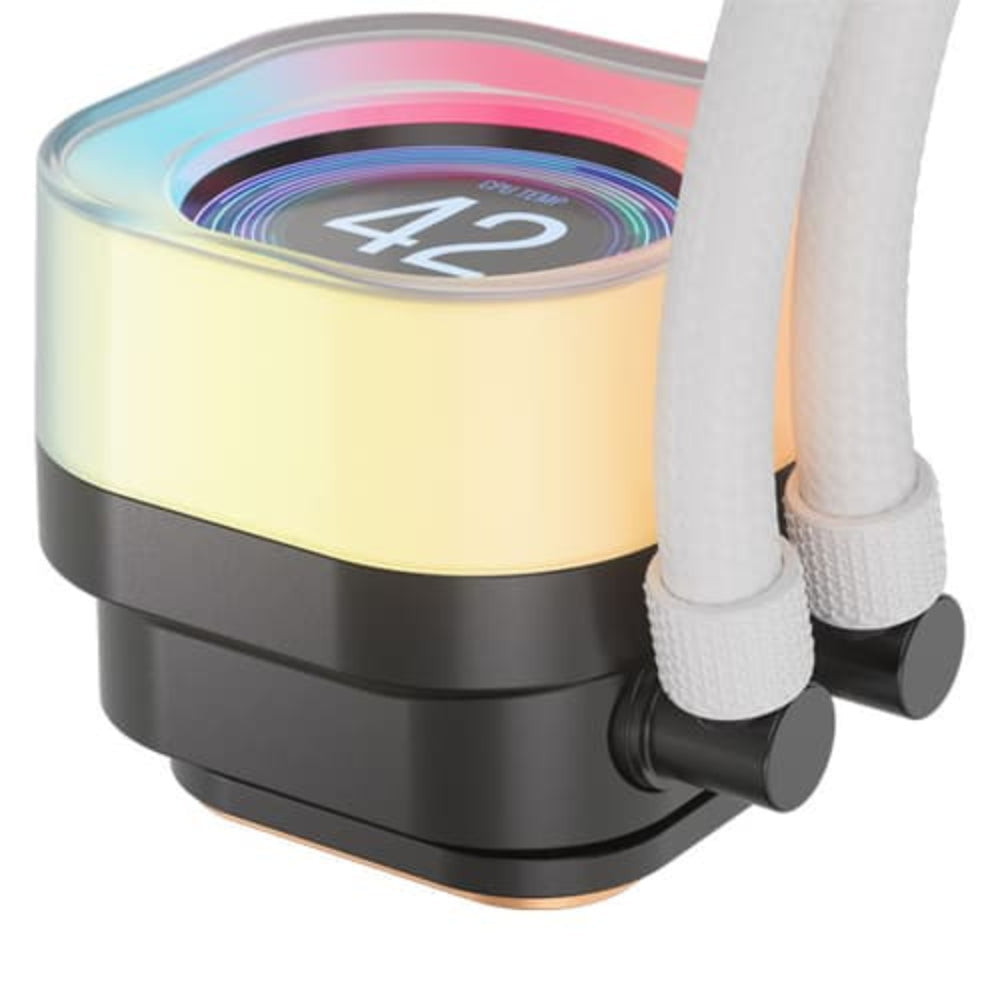 CORSAIR iCUE Link Titan 360 RX LCD RGB 360mm CPU Liquid Cooler ( White )
