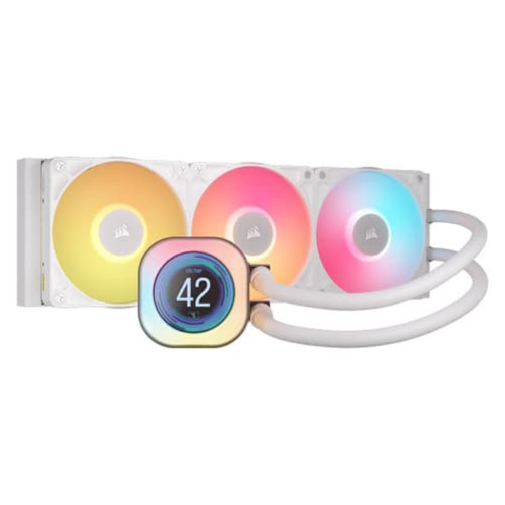 CORSAIR iCUE Link Titan 360 RX LCD RGB 360mm CPU Liquid Cooler ( White )