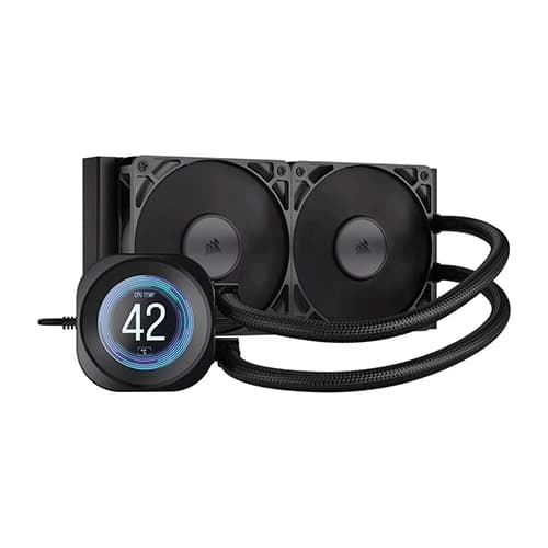 CORSAIR Nautilus RS 240mm CPU Liquid Cooler (Black) ( With LCD Display )