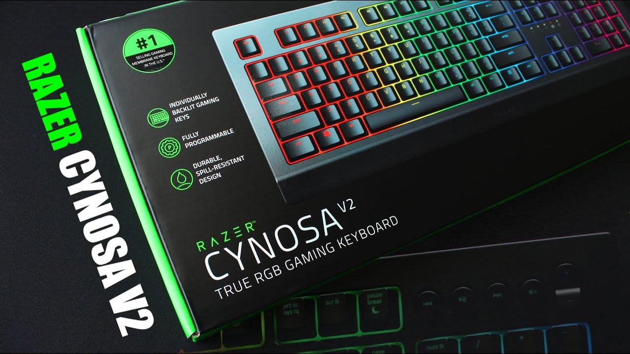 RAZER Cynosa V2 Chroma RGB Full Size Semi Mechanical Wired Gaming keyboard