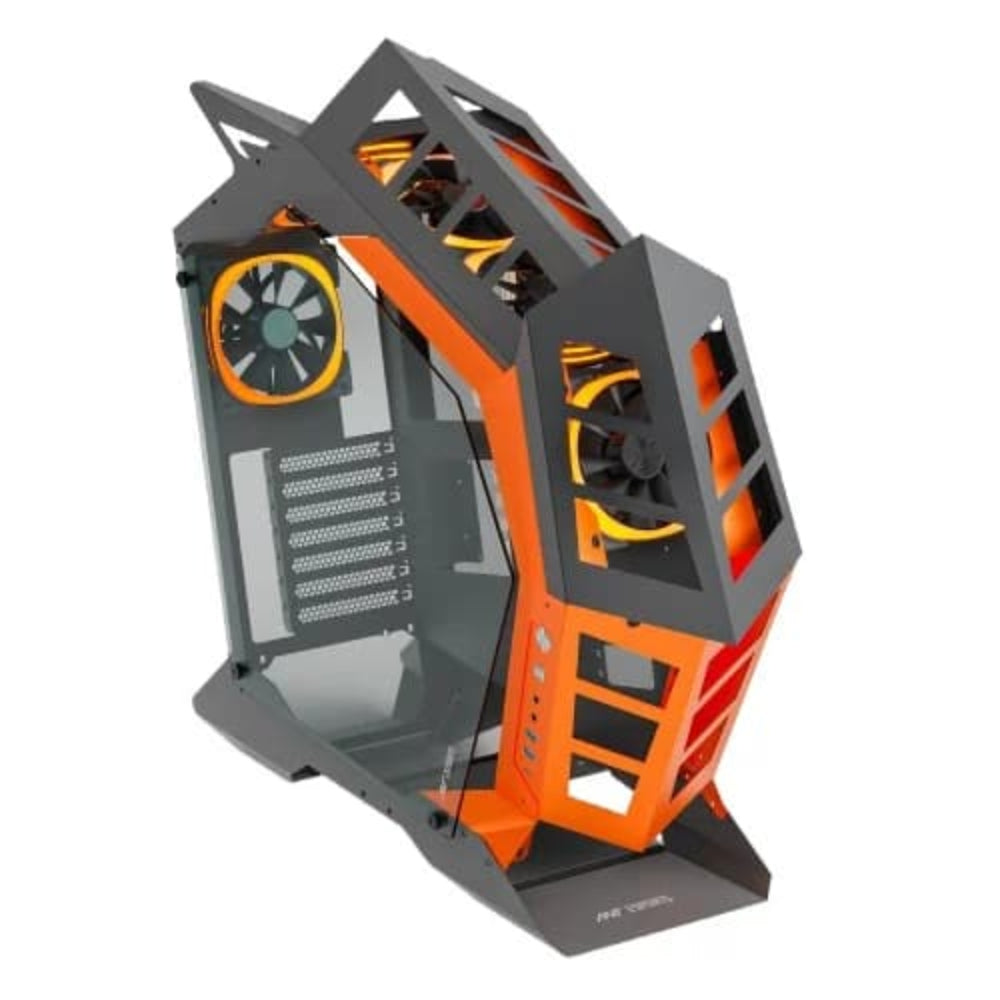 ANT ESPORTS Cypher G3 ARGB ATX Mid Tower Cabinet ( Black/Orange )