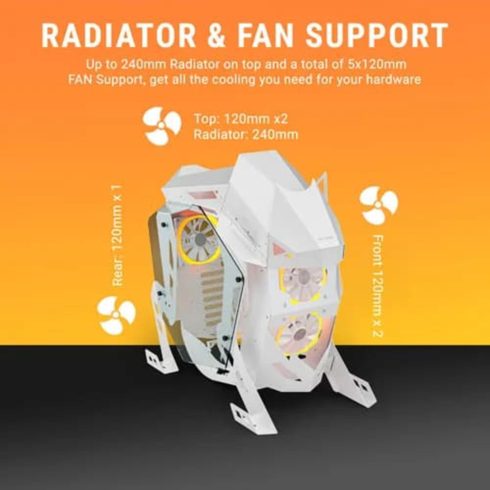 ANT Esports Cypher G5 ARGB ATX Mid Tower Cabinet ( White )