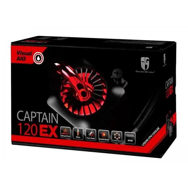 DEEPCOOL Gamerstorm Captain 120EX All in One 120mm CPU Liquid Cooler (Black)