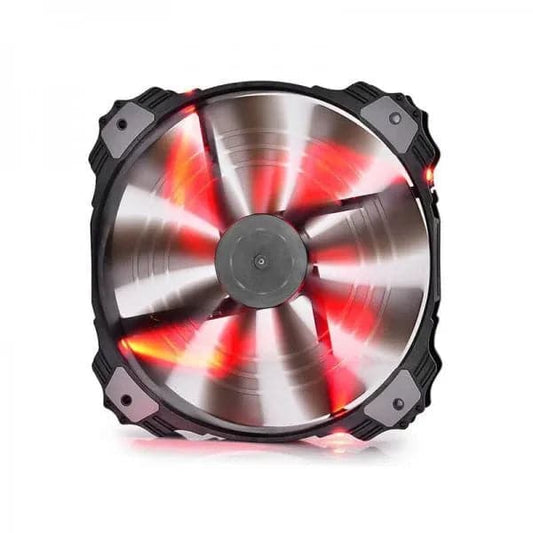 DEEPCOOL XFan 200 RED 200mm LED RGB Cabinet Fan (Black) (Single Pack)