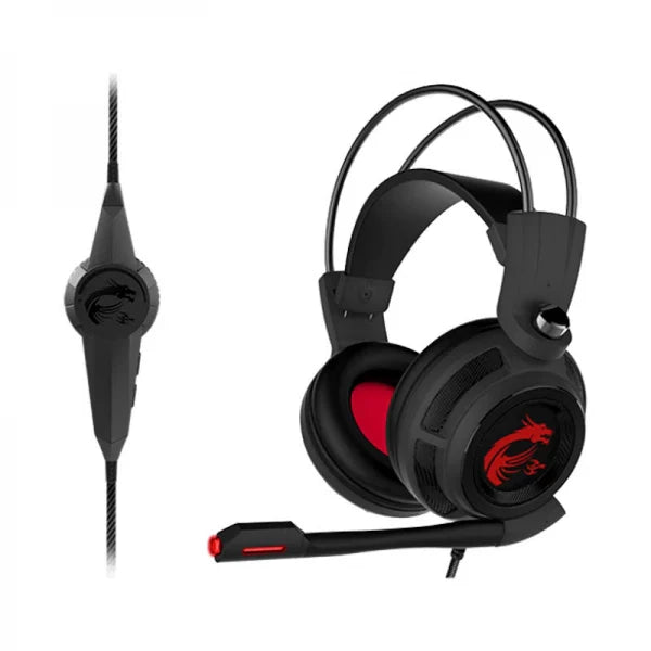 MSI DS502 LED Wired 7.1 Surround Gaming Headphone ( Black ) ( PC / Xbox / Mobile / Mac )