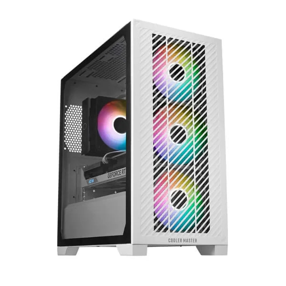 COOLER MASTER Elite 301 ARGB MATX Mini Tower Cabinet (White)