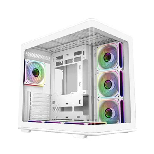 COOLER MASTER Elite 600 ARGB ATX Mid Tower Cabinet ( White )