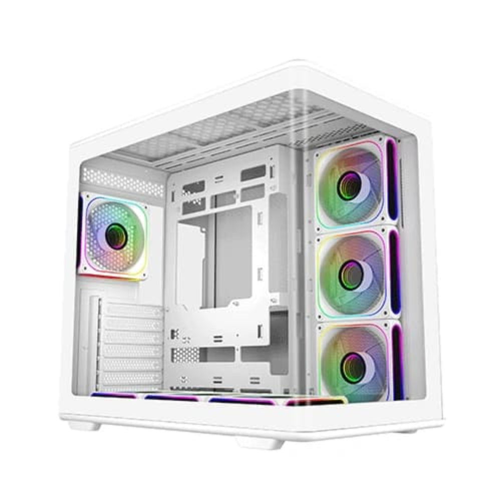 COOLER MASTER Elite 600 ARGB ATX Mid Tower Cabinet ( White )