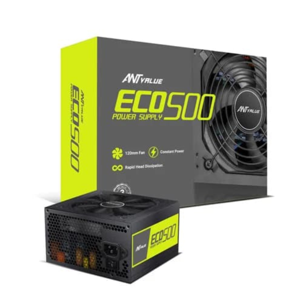 ANT VALUE ECO500 500W ATX 2.0 Non Modular Power Supply ( 500W )