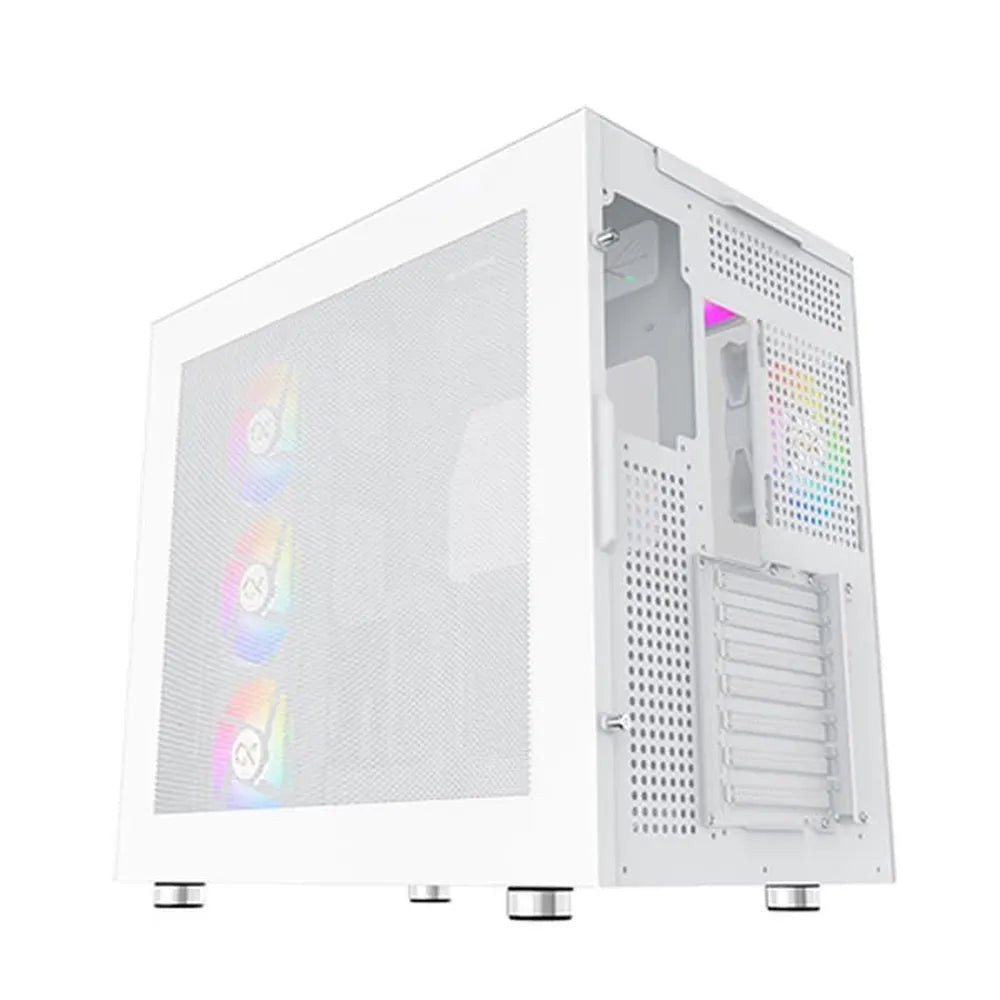XIGMATEK Aqua Ultra Air Arctic ARGB EATX Mid Tower Cabinet ( White )