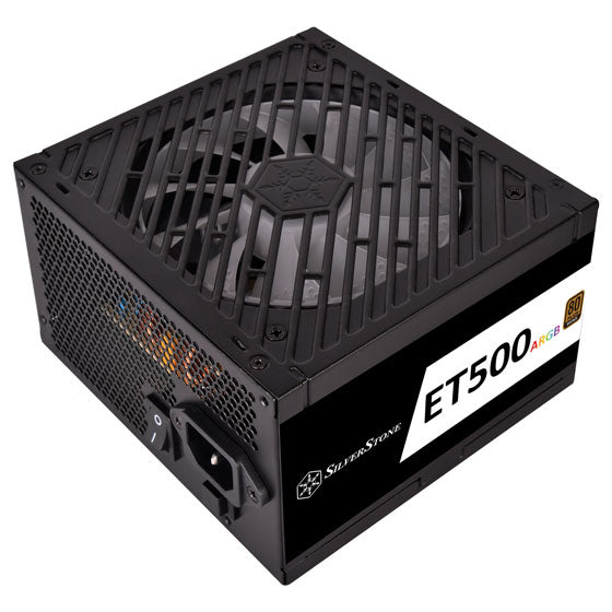 SILVERSTONE ET500-ARGB 500 80+ Bronze Fully Modular Power Supply (500 W)